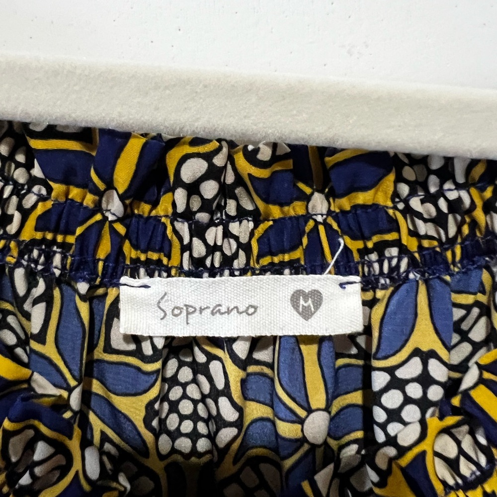 🛍️ Soprano dress  - Navy, cream and Mustard